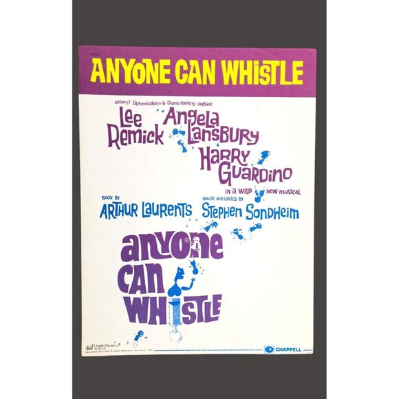 Stephen Sondheim Other - Vintage Anyone Can Whistle 1964 Sheet Music Stephen Sondheim Musical Lee Remick